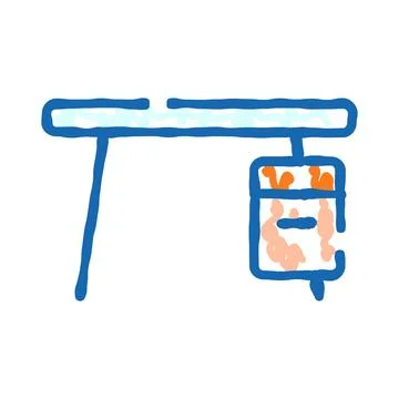 Office desk with open drawer icon concept Stock Illustration