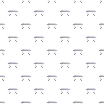 Office desk pattern repeating on white background Stock Illustration