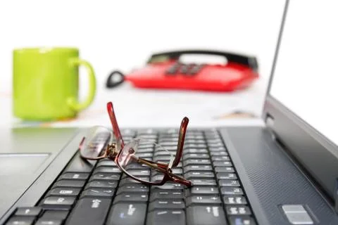 Office desk Stock Photos