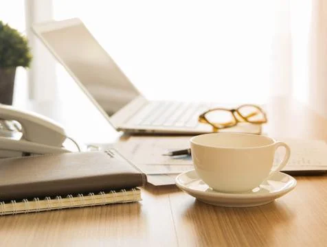 Office desk Stock Photos