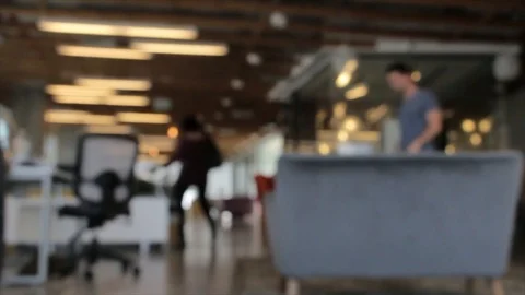 Office desk work bokeh blur Stock Footage 98676776