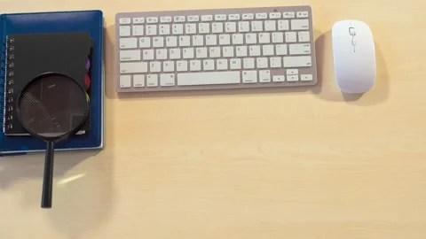 Office desk workplace Stock Footage 173600669