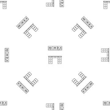 Office desktop pattern seamless vector 스톡 일러스트