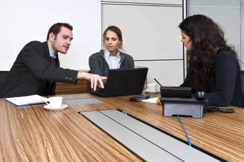 Office discussion Stock Photos