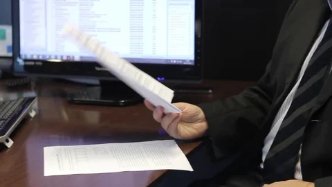 Office document delivery Stock Footage 77046745