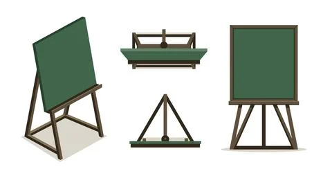 Office Document Display Easel Stock Illustration