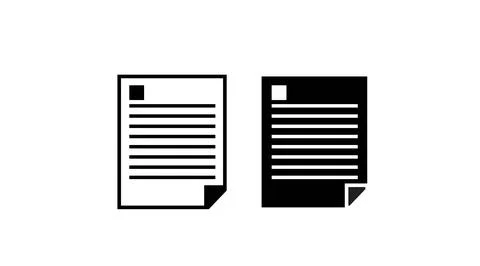 Office document icon, vector best flat icon, EPS Stock Illustration