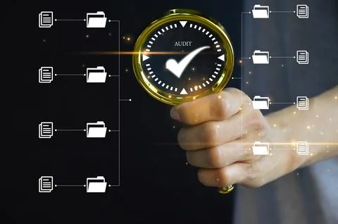 Office document review concept The process of reviewing plans and evaluatin.. Stock Photos