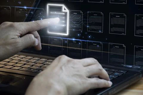 Office document review concept Process for reviewing plans and evaluating a.. Stock Photos