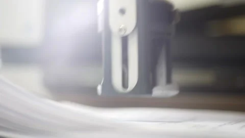 Office Document Stamping close up shot Stock Footage 234790847