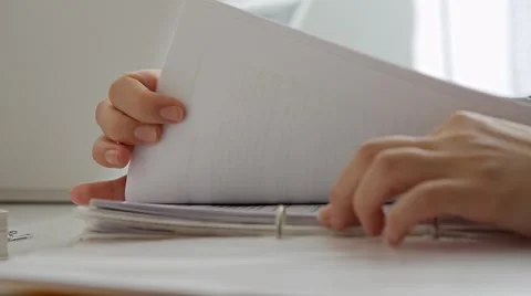 Office documents, bookkeeping Stock Footage 46512592