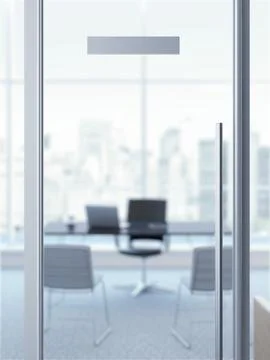Office door with nameplate 스톡 일러스트