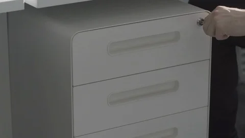Office Drawer Stock Footage 128812366