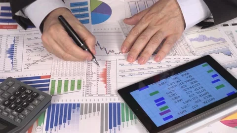 Office Of Economics  Stock Footage 200747653