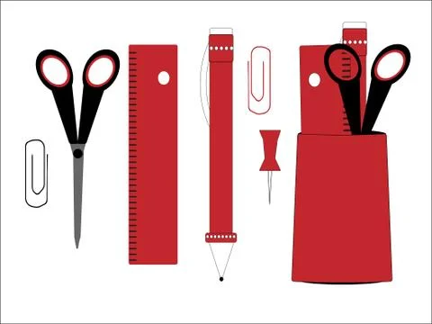 Office, education vector Stock Illustration