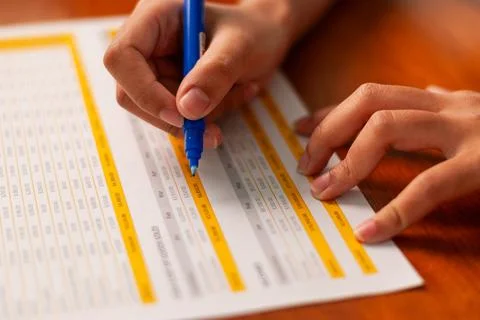 Office efficiency document preparation and review process techniques for in.. Foto stock