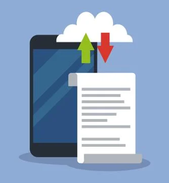 Office elements and technology Stock Illustration