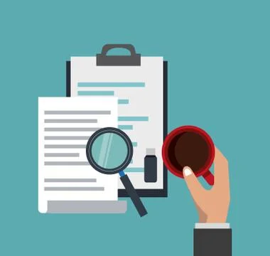 Office elements and technology Illustrazione stock