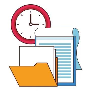 Office elements concept 库存插图