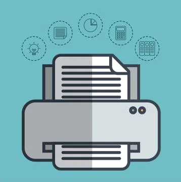 Office elements design 库存插图