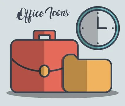 Office elements design 스톡 일러스트