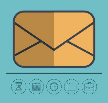 Office elements design 库存插图