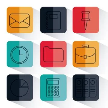 Office elements design イラスト素材