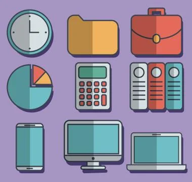 Office elements design イラスト素材