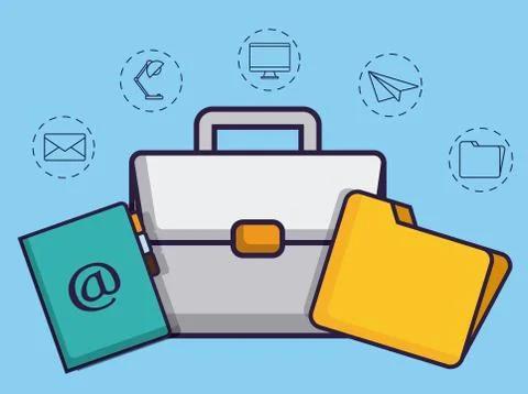 Office elements design Stockillustratie