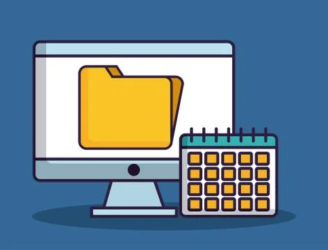 Office elements design Illustrazione stock