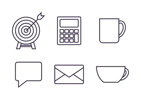 Office elements design Stock Illustration