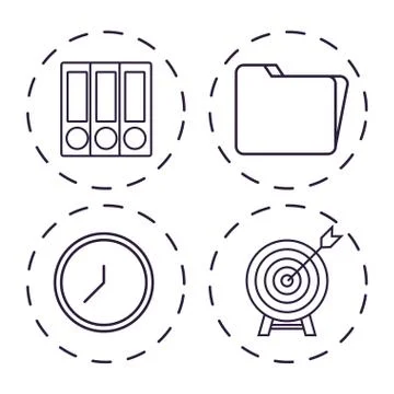 Office elements design 스톡 일러스트