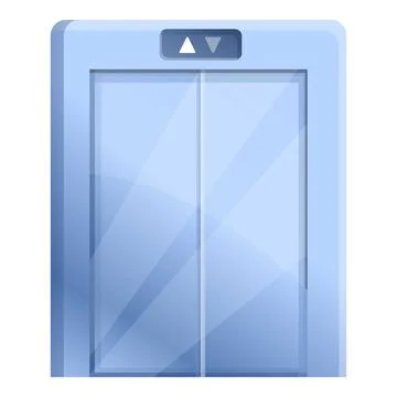 Office elevator icon, cartoon style イラスト素材