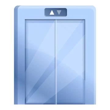 Office elevator icon, cartoon style Ilustración de archivo