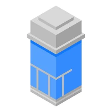 Office elevator icon, isometric style Illustrazione stock
