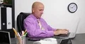Office Employee Businessman Working Laptop Accessing Database Company Daily Job 4k or 4k+ Resolution