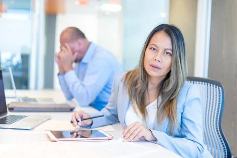 Office employees having a meeting Stock Photos