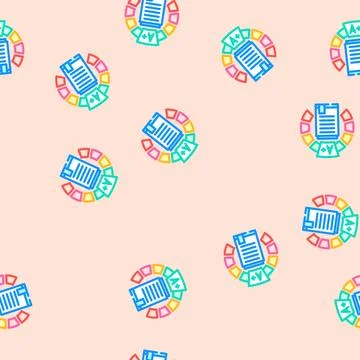 Office energy efficient vector seamless pattern Illustration