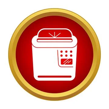 Office equipment printer icon inside gold border circle イラスト素材