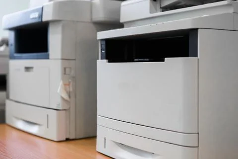 Office equipment printer scanner copier universal printing Stock Photos