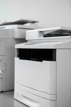 Office equipment printer scanner copier universal printing Foto stock