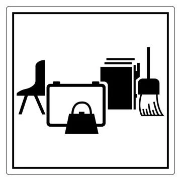 Office Essentials Icon Set for Workspace Design Stock Illustration