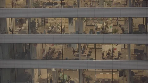 Office at evening Vídeos de archivo 110555007