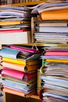 Office files and documents Foto stock