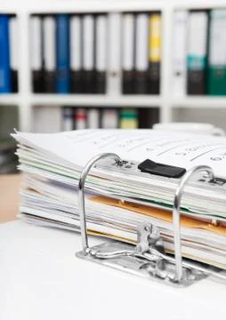 Office with files Stock Photos