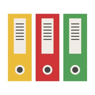 Office folder clip art vector illustration Stock Illustration
