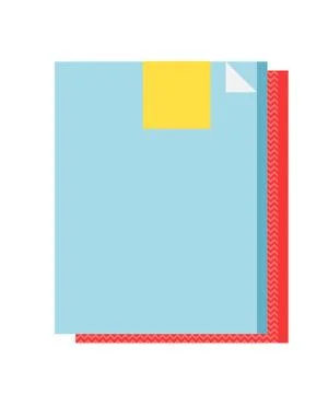 Office folder clip clamp and school paperclip holder 스톡 일러스트
