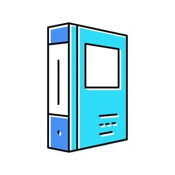 Office folder color icon vector illustration Stock Illustration