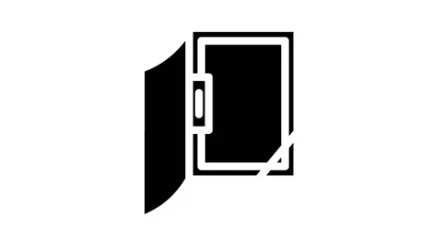 Office folder glyph icon animation Stock Footage 227093425