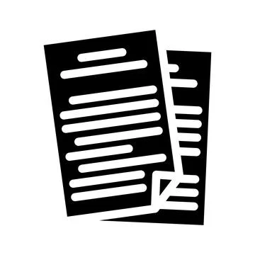 Office folder glyph icon vector illustration Stock Illustration